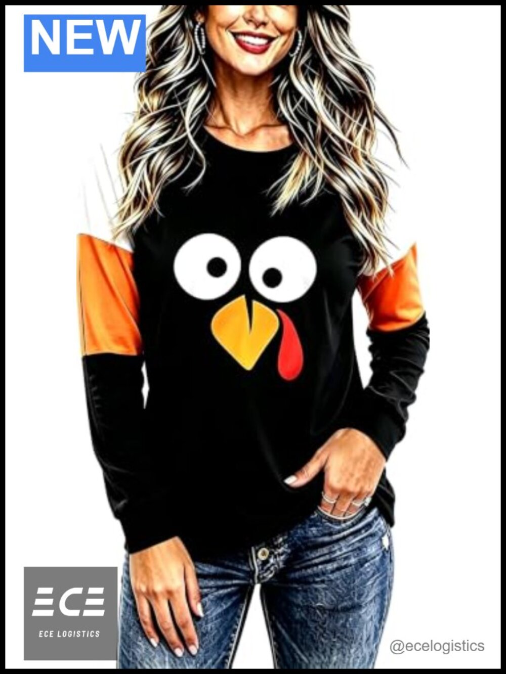 Halloween Long Sleeve Raglan Top Women's Holiday Graphic Blouse
